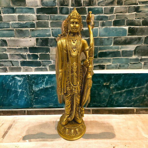 Tamas Brass Antique Ram Darbar Lord Rama, Lord Hanuman, Lord Lakshman, Sita Mata, Statue/Idol
