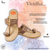 Vhaanfootwear Deep Salmon Color Pure Leather Ladies Kolhapuri by Vhaan