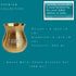 Tamas Brass Matki Shape Jug and 4 Glasses Set