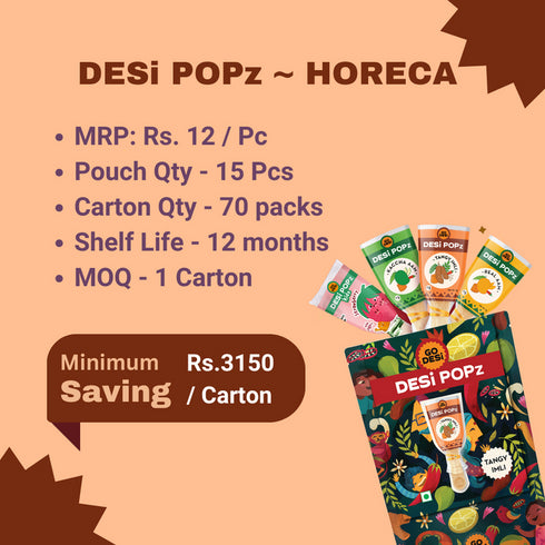 Go Desi Desi Popz Horeca Carton