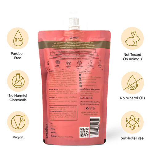 Theearthcollective in Co Wash 500ml Refill Pack Conditioner Only Wash For Dry Frizzy & Curly Hair