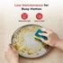 Vinod Stainless Steel Bangla Bogi Plate Lunch Plate Dinner Plate Set of 6 21 cm High Grade Stainless Steel Mirror Finish
