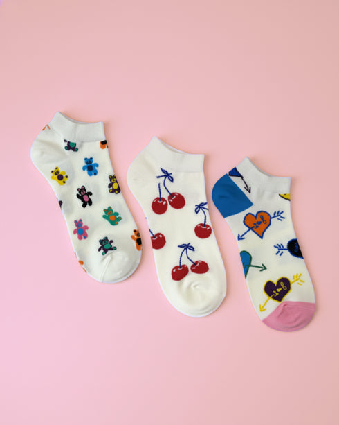 Ecoright Flipside ( Pack of 3 ) Ankle Socks