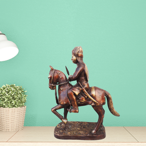 Brass Maharana Pratap Statue 16.4Kg