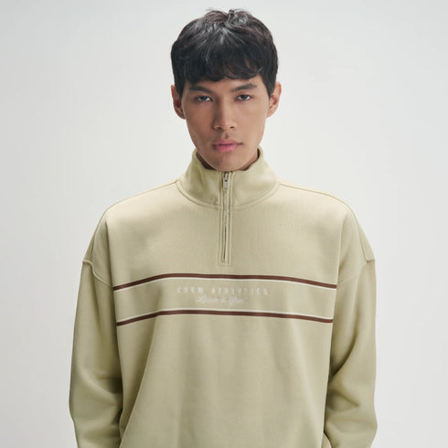 XYXX Crew Oversized Half-Zip Sweatshirt -Minted Grey