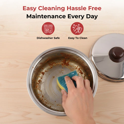 Vinod Stainless Steel Hot Pot 2500 ml with Highest Grade Stainless Steel Insulated Mirror Finish Rust Free and Dishwasher Safe