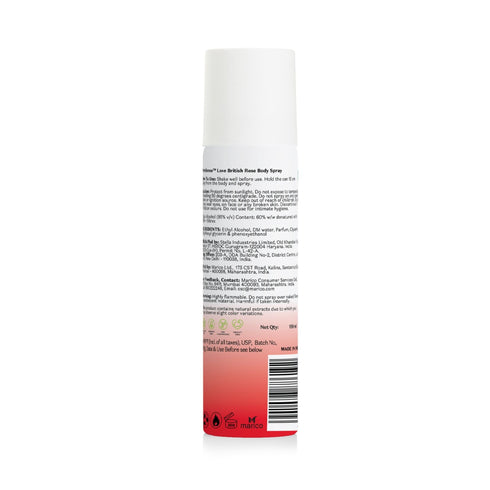 PureSense Love British Rose Body Spray | From the makers of Parachute Advansed