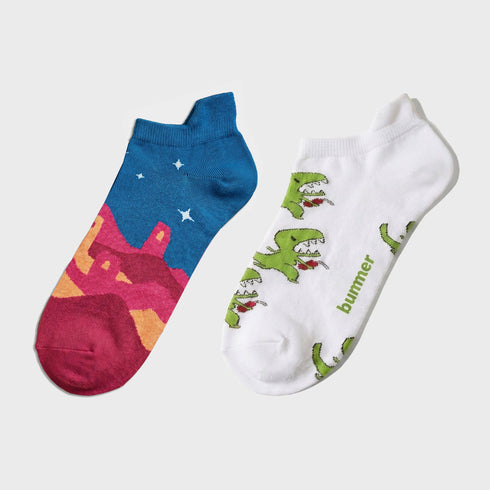 Bummer Unisex Ankle Socks - 2 Pack