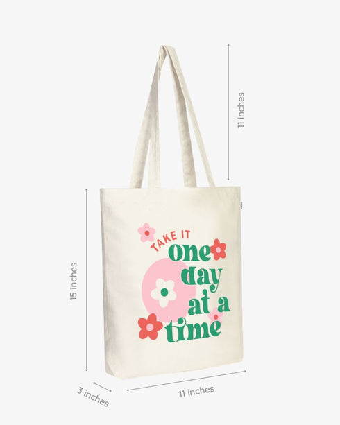 Ecoright Blooming Zipper Tote Bag