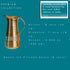 Tamas Brass Jug Pitcher Shape