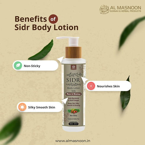 Al Masnoon Sidr Body Lotion with Moringa and Neem