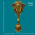 Tamas Brass Lord Ganesh/Ganesha Mask with Bell Wall Hanging Golden)