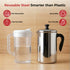 Vinod Stainless Steel Aqua Jug Covered 2200 ml with Highest Grade Stainless Steel Mirror Finish Strong and Durable Build Rust Free