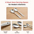Vinod Stainless Steel Serving Paan Cooking Spoon Set of 2 31 cm Highest Grade Stainless Steel Mirror Finish Rust Free No 4