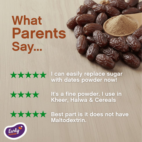 Early Foods Combo Pack of 3 Dry Dates Powder Natural Sweetener