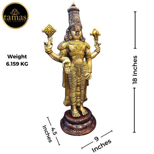 Tamas Brass Tirupati Bala Ji Statue