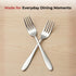 Vinod Florence Stainless Steel Dinner Fork Set of 12 Piece Heavy Gauge Steel Mirror Finish Rust Free Tough Strong and Durable