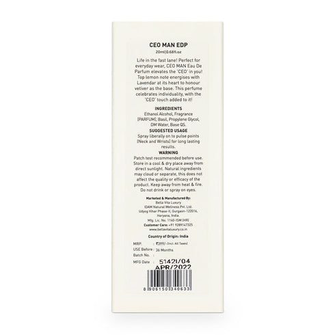 Bella Vita CEO Man Perfume