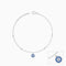 Giva Silver Evil Eye Charm Anklet
