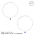 Giva Silver Evil Eye Charm Anklet