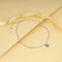 Giva Silver Evil Eye Charm Anklet