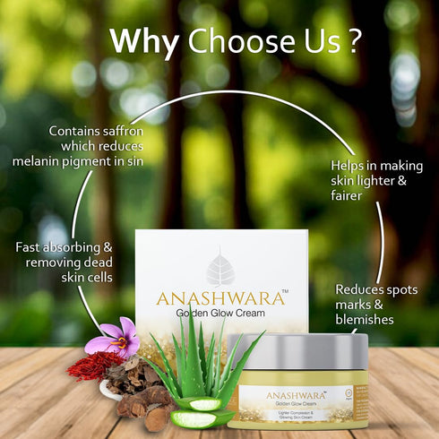 BIO RESURGE LIFE Anashwara Golden Glow Cream for Skin fairness (50 gm)