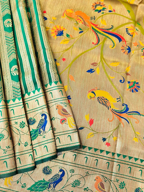 Vasthrlay Kanjivaram Paithani Weaving