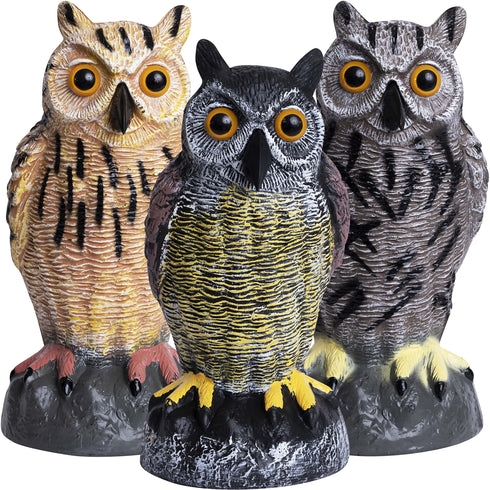 Owl Decoys to Scare Birds Away | Plastic Owls to Scare Birds Away