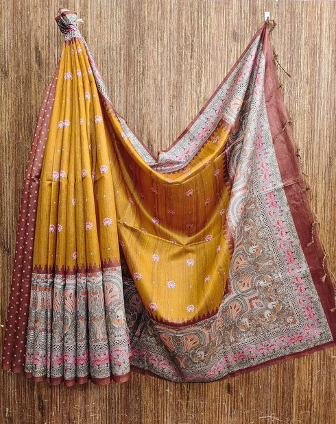 Vasthrlay Saree Traditional Kalamkari Printed Designer
