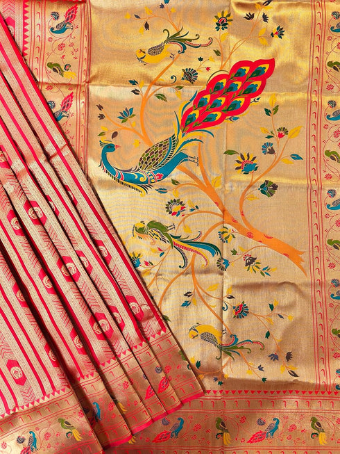 Vasthrlay Kanjivaram Paithani Weaving