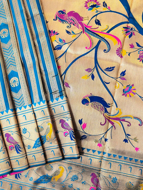 Vasthrlay Kanjivaram Paithani Weaving