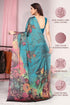 Vasthrlay Fashion Chiffon Dusty Turquoise Ethnic Wear