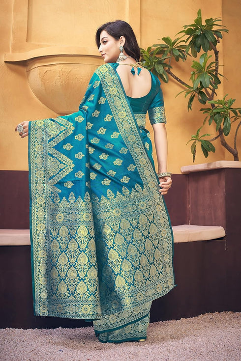Vasthrlay Banarasi Rama Ethnic Wear