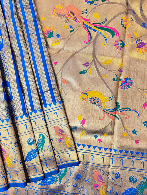 Vasthrlay Kanjivaram Paithani Weaving