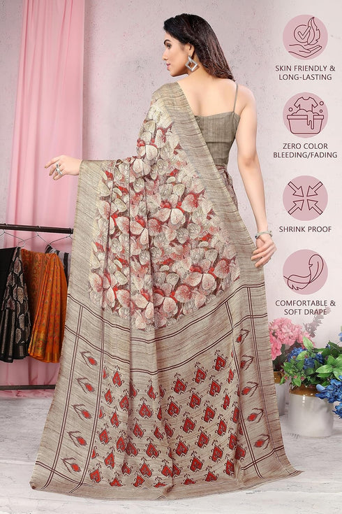 Vasthrlay Fashion Chiffon Dusty Turquoise Ethnic Wear