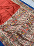 Vasthrlay Tussar Ghicha Traditional Kalamkari Madhubani