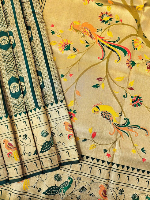 Vasthrlay Kanjivaram Paithani Weaving