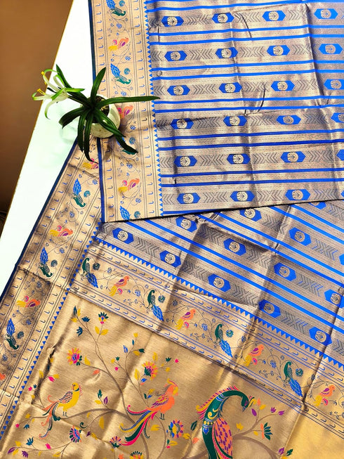 Vasthrlay Kanjivaram Paithani Weaving