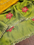 Vasthrlay Vichitra Embroidery Brown Black