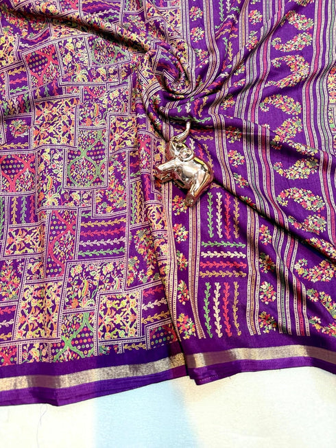 Vasthrlay Silk Saree Kalamkari