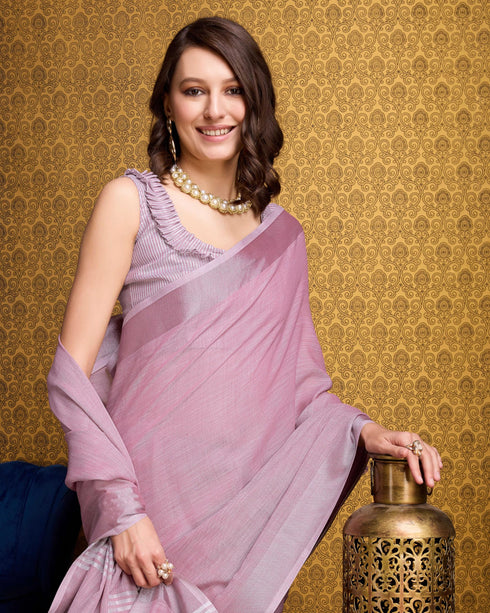 Vasthrlay Cotton Unstitched Saree