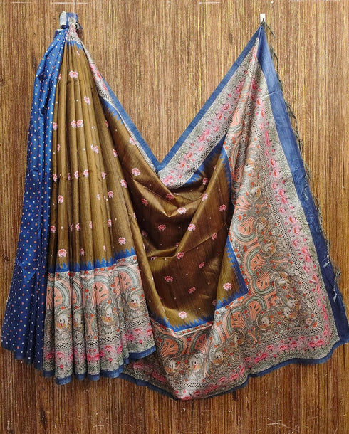 Vasthrlay Saree Traditional Kalamkari Printed Designer