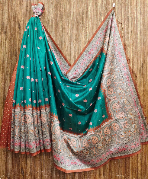 Vasthrlay Saree Traditional Kalamkari Printed Designer
