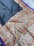 Vasthrlay Tussar Ghicha Traditional Kalamkari Madhubani