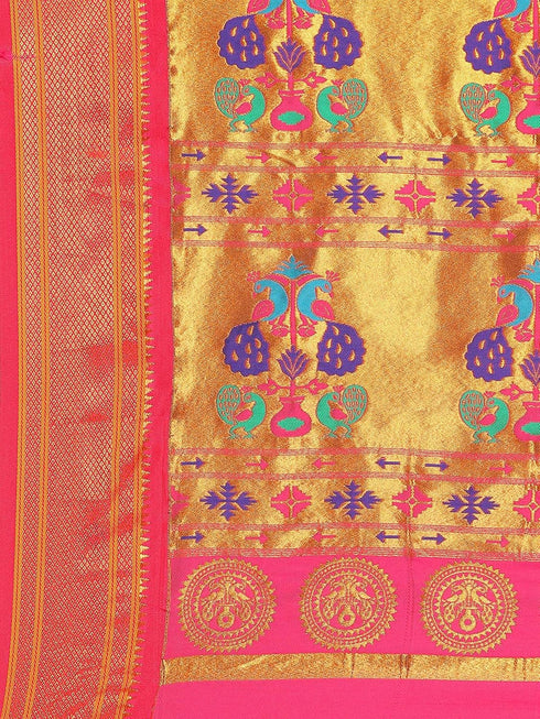 Vasthrlay Maharani Magenta Saree
