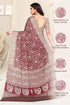 Vasthrlay Fashion Chiffon Georgette Teal Ethnic Wear