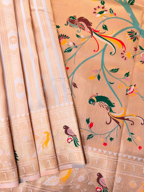 Vasthrlay Kanjivaram Paithani Weaving