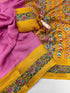 Vasthrlay Kalamkari Contrast Royalblue