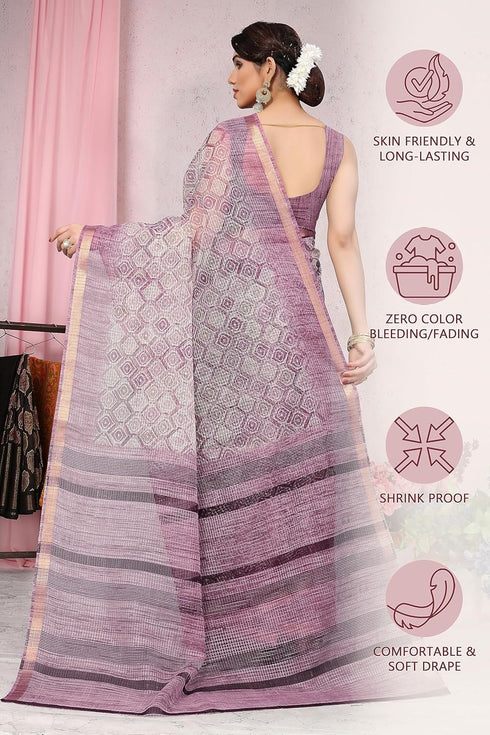 Vasthrlay Fashion Polyester Geometric Dusty Ethnic Wear