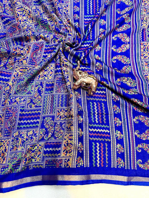 Vasthrlay Kalamkari Darkblue